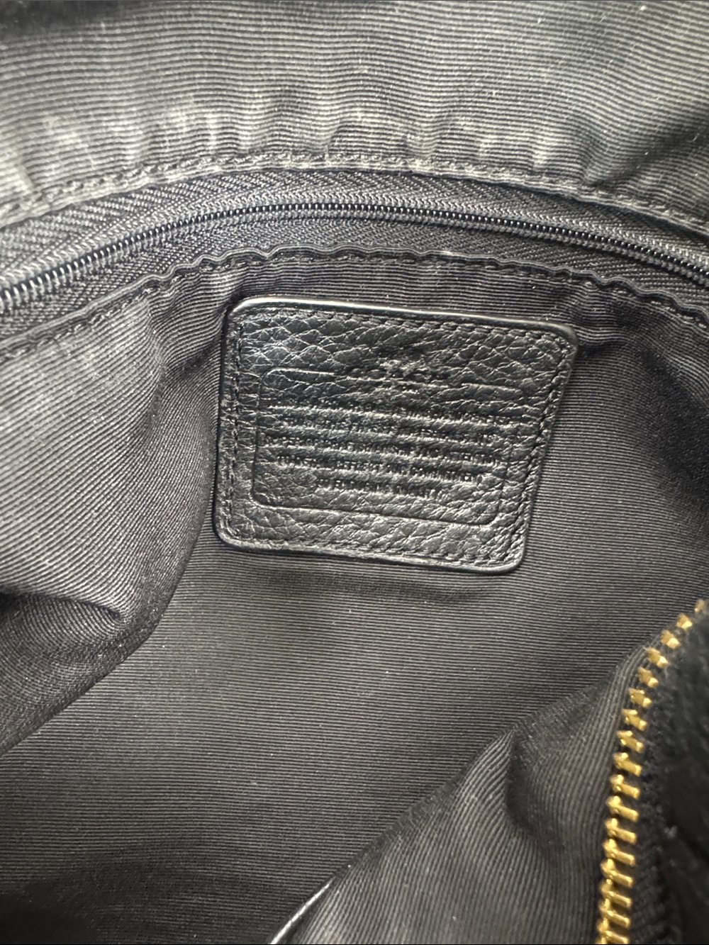 Coach Isabelle East West Hobo Crossbody Black Pebbled Leather Bag - Picture 13 of 15